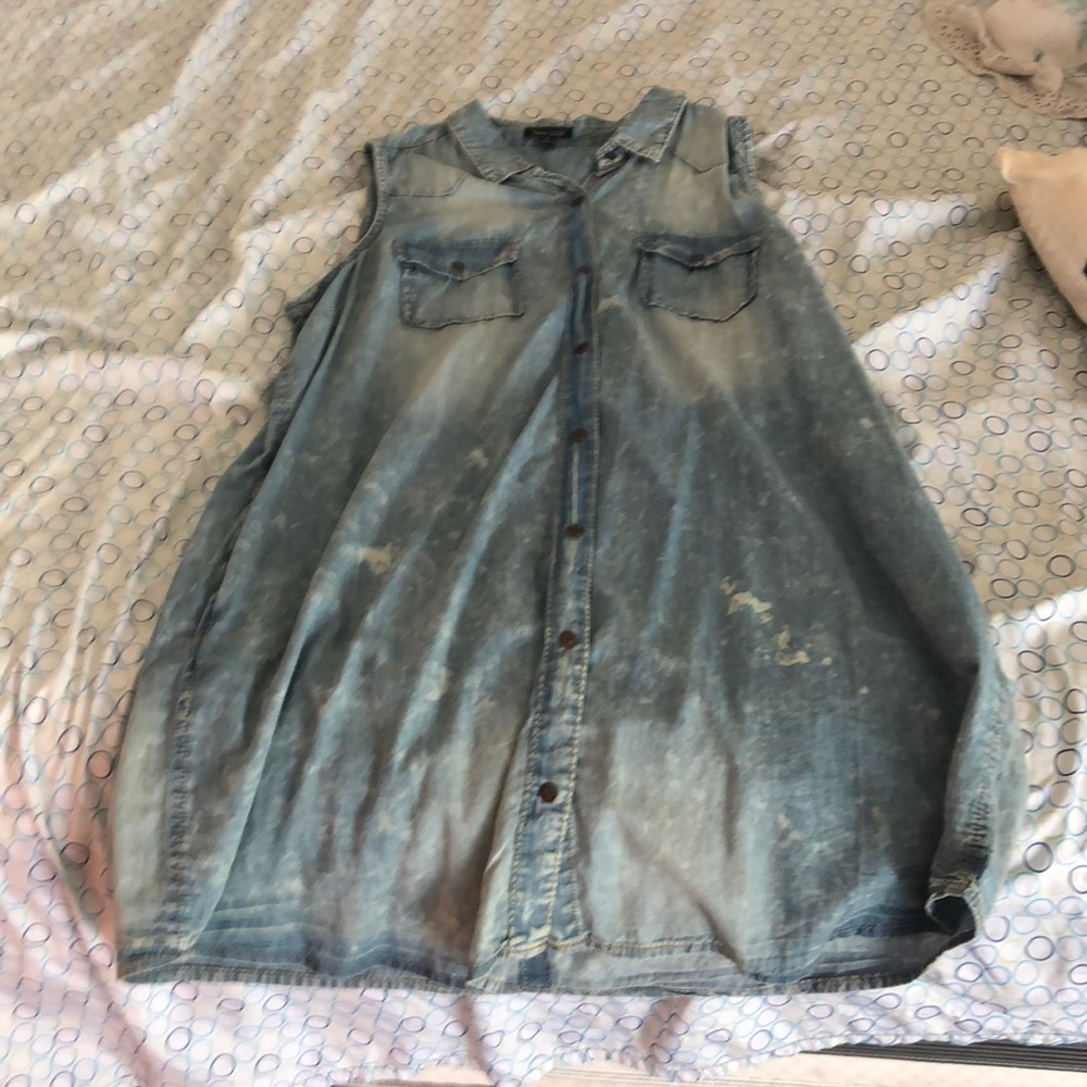 Jean sleeveless dress